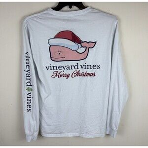 Vineyard Vines Graphic Long Sleeve T-Shirt / White / Size Small